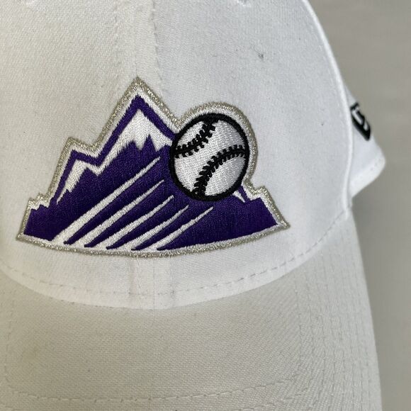 New Era Colorado Rockies Baseball Cap Sz M/L White MLB NWOT - Picture 3 of 11